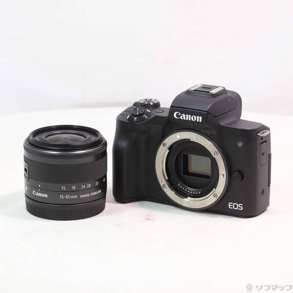 〔中古〕Canon(キヤノン) EOS Kiss M EF-M15-45 IS STM レンズキット ブラック〔258-ud〕 | 