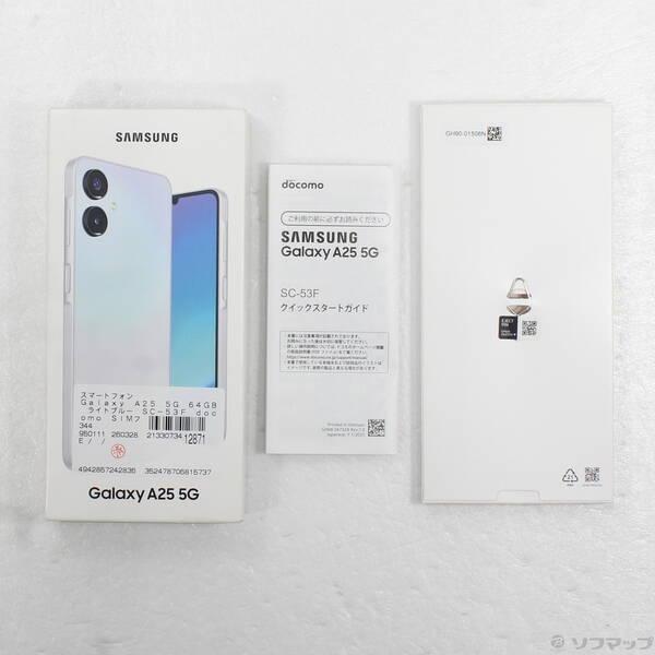 〔中古〕SAMSUNG(サムスン) Galaxy A25 5G 64GB ライトブルー SC-53F docomo SIMフリー〔344-ud〕 |  | 04