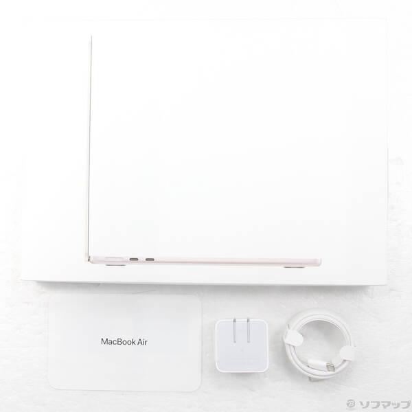 〔中古〕Apple(アップル) MacBook Air 13.6-inch Early-2024 MXCU3J／A Apple M3 8コアCPU_10コアGPU 16GB SSD512GB スターライト 〔26.3 Tahoe〕〔258-ud〕 |  | 04