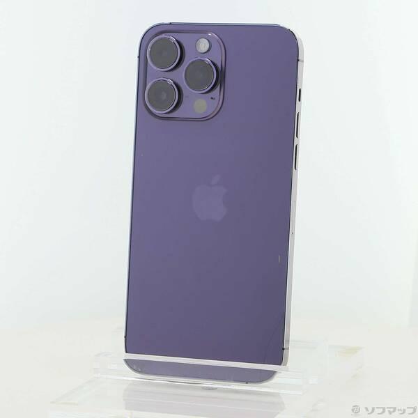 〔中古〕Apple(アップル) iPhone14 Pro Max 256GB ディープパープル MQ9E3J／A SIMフリー〔297-ud〕 | 