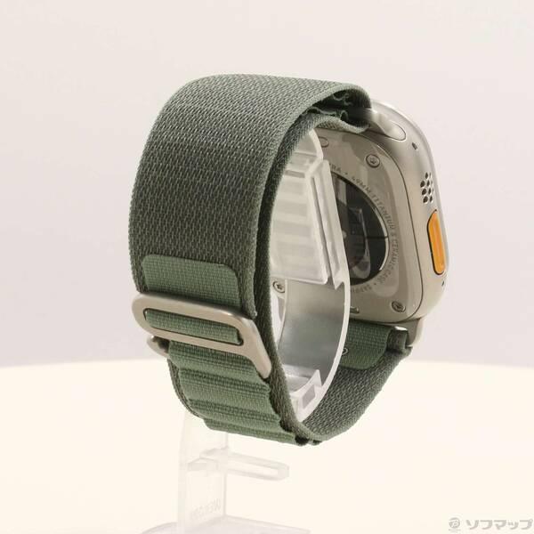 〔中古〕Apple(アップル) Apple Watch Ultra GPS + Cellular 49mm チタニウムケース グリーンアルパインループ〔269-ud〕 |  | 02