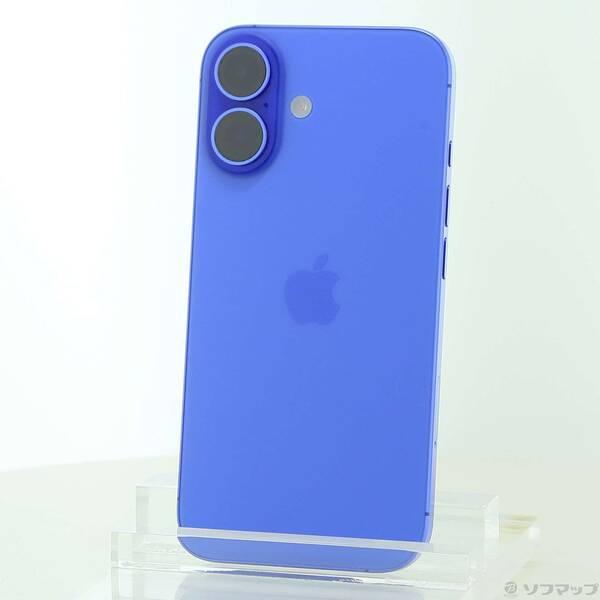 〔中古〕Apple(アップル) iPhone16 128GB ウルトラマリン MYDU3J／A SIMフリー〔344-ud〕 | 