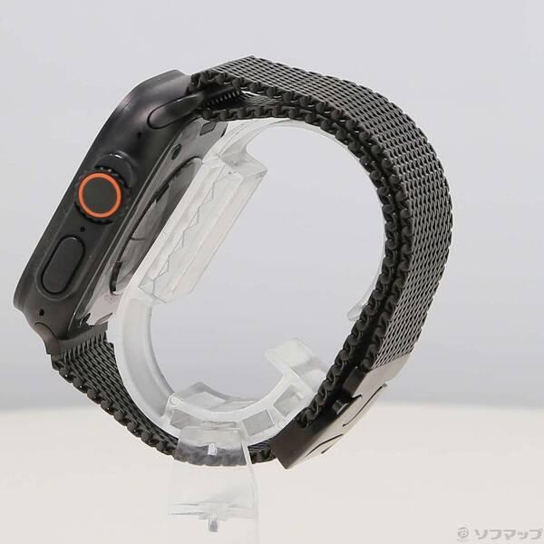 〔中古〕Apple(アップル) Apple Watch Ultra 3 GPS + Cellular 49mm ブラックチタニウムケース ブラックチタニウムミラネーゼループ〔297-ud〕 |  | 01