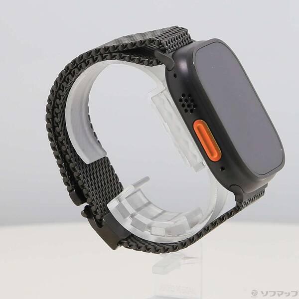 〔中古〕Apple(アップル) Apple Watch Ultra 3 GPS + Cellular 49mm ブラックチタニウムケース ブラックチタニウムミラネーゼループ〔297-ud〕 |  | 03
