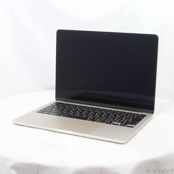 〔中古〕〔展示品〕 MacBook Air 13.6-inch Late-2024 MC8J4J／A Apple M3 8コアCPU_8コアGPU 16GB SSD256GB スターライト 〔26.3 Tahoe〕〔198-ud〕 | 