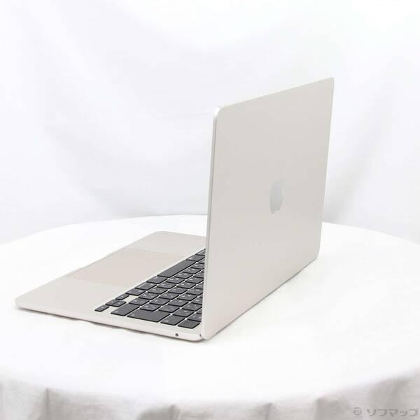 〔中古〕〔展示品〕 MacBook Air 13.6-inch Late-2024 MC8J4J／A Apple M3 8コアCPU_8コアGPU 16GB SSD256GB スターライト 〔26.3 Tahoe〕〔198-ud〕 |  | 01