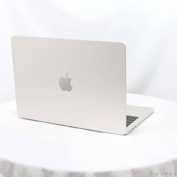 〔中古〕〔展示品〕 MacBook Air 13.6-inch Late-2024 MC8J4J／A Apple M3 8コアCPU_8コアGPU 16GB SSD256GB スターライト 〔26.3 Tahoe〕〔198-ud〕 |  | 02