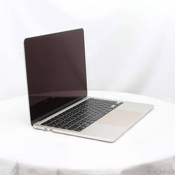 〔中古〕〔展示品〕 MacBook Air 13.6-inch Late-2024 MC8J4J／A Apple M3 8コアCPU_8コアGPU 16GB SSD256GB スターライト 〔26.3 Tahoe〕〔198-ud〕 |  | 03