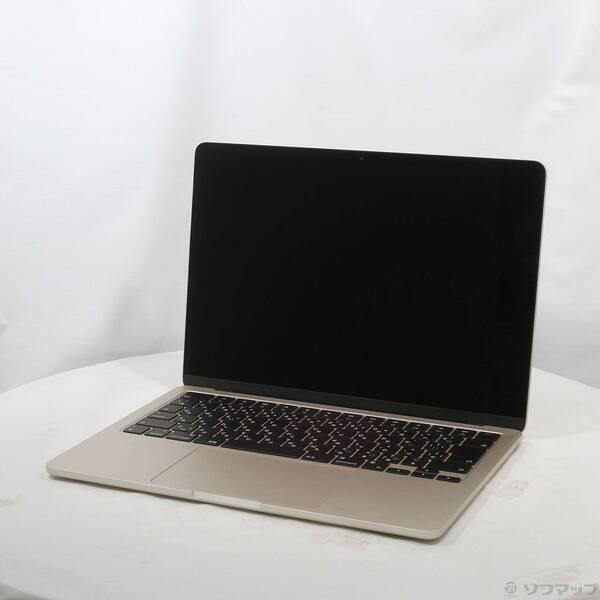 〔中古〕Apple(アップル) MacBook Air 13.6-inch Late-2024 MC7W4J／A Apple M2 8コアCPU_8コアGPU 16GB SSD256GB スターライト 〔26.1 Tahoe〕〔377-ud〕 | 