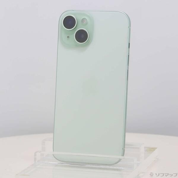 〔中古〕Apple(アップル) iPhone15 128GB グリーン MTMM3J／A SIMフリー〔198-ud〕 | 