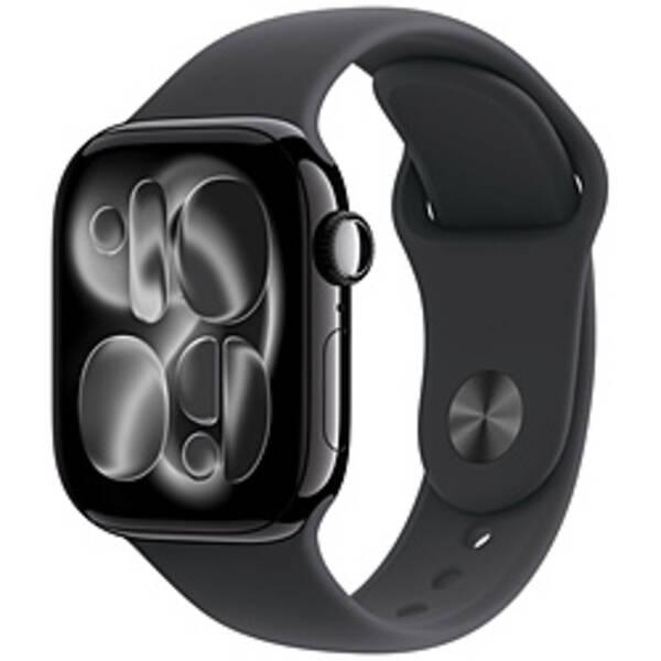 〔中古〕Apple(アップル) Apple Watch Series 11 GPS 42mm ジェットブラックアルミニウムケース ブラックスポーツバンド〔377-ud〕 | 