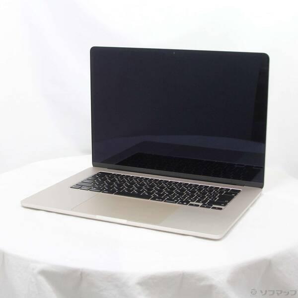 〔中古〕〔展示品〕 MacBook Air 15.3-inch Early-2025 MC6K4J／A Apple M4 10コアCPU_10コアGPU 24GB SSD512GB スターライト 〔26.3 Tahoe〕〔262-ud〕 | 
