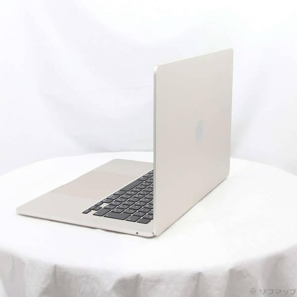 〔中古〕〔展示品〕 MacBook Air 15.3-inch Early-2025 MC6K4J／A Apple M4 10コアCPU_10コアGPU 24GB SSD512GB スターライト 〔26.3 Tahoe〕〔262-ud〕 |  | 01