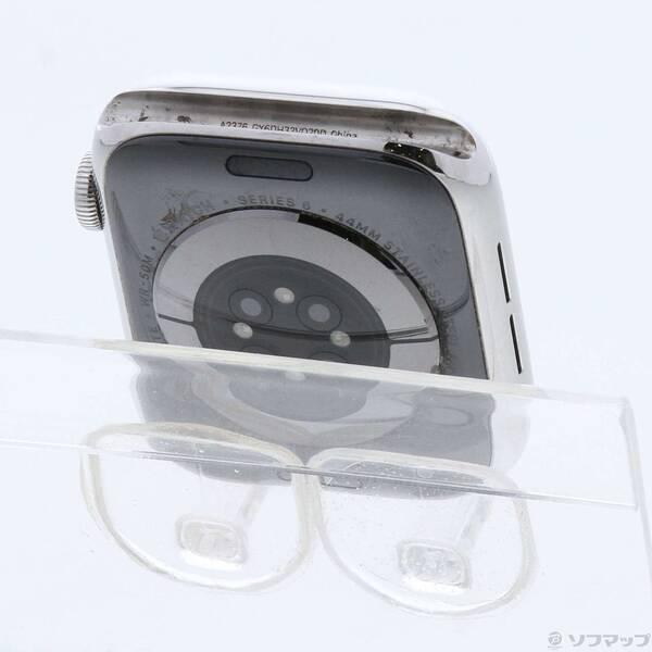 〔中古〕Apple(アップル) Apple Watch Series 6 GPS + Cellular 44mm シルバーステンレススチールケース バンド無し〔377-ud〕 |  | 02