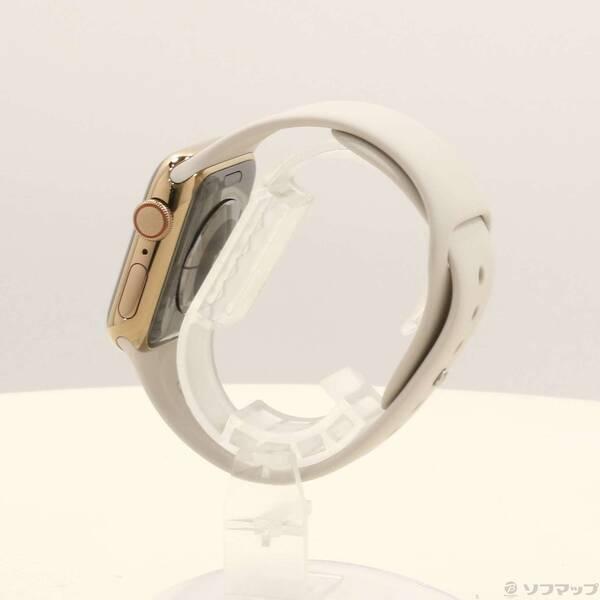 〔中古〕Apple(アップル) Apple Watch Series 5 GPS + Cellular 40mm ゴールドステンレススチールケース ストーンスポーツバンド〔198-ud〕 |  | 01