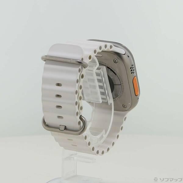 〔中古〕Apple(アップル) Apple Watch Ultra GPS + Cellular 49mm チタニウムケース ホワイトオーシャンバンド〔198-ud〕 |  | 02