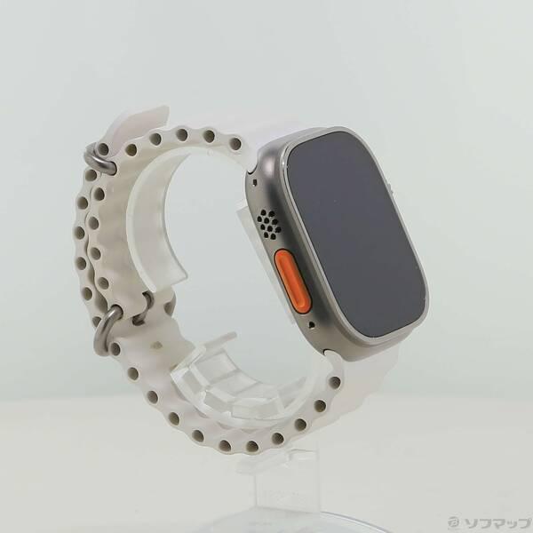 〔中古〕Apple(アップル) Apple Watch Ultra GPS + Cellular 49mm チタニウムケース ホワイトオーシャンバンド〔198-ud〕 |  | 03