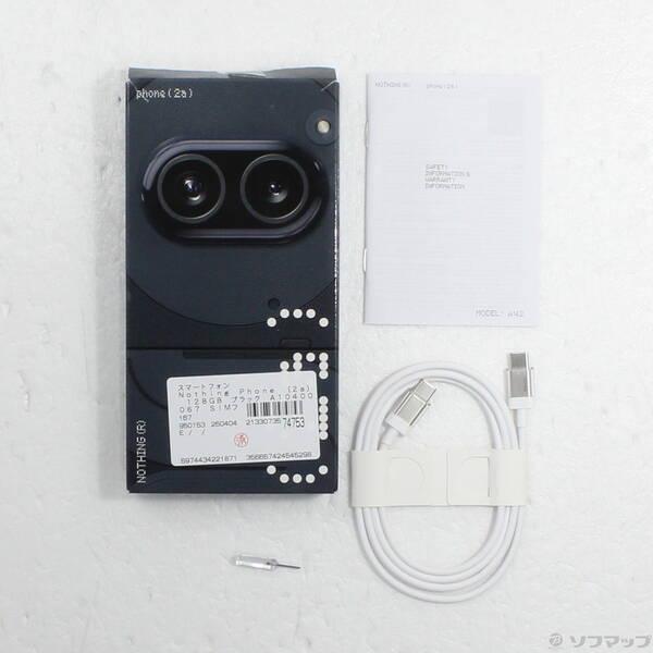 〔中古〕Nothing（ナッシング） Nothing Phone (2a) 128GB ブラック A10400067 SIMフリー〔348-ud〕 |  | 04