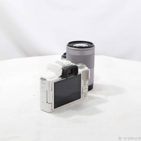 〔中古〕Canon(キヤノン) EOS Kiss M ホワイト ダブルズームキット〔368-ud〕 |  | 01
