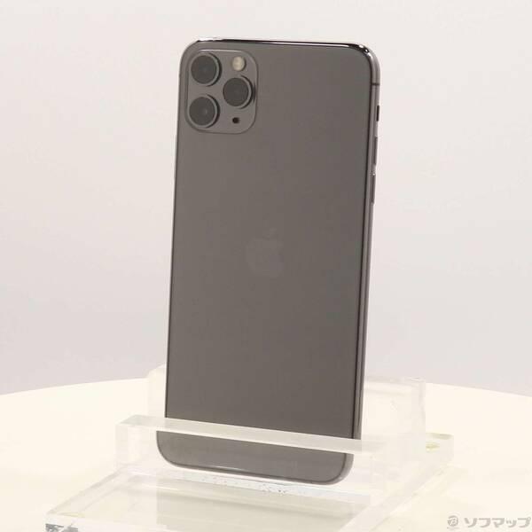 〔中古〕Apple(アップル) iPhone11 Pro Max 256GB スペースグレイ MWHJ2J／A SIMフリー〔198-ud〕 | 