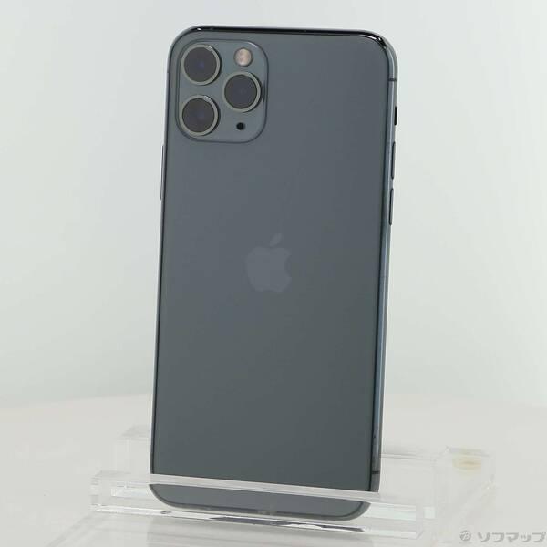 〔中古〕Apple(アップル) iPhone11 Pro 512GB ミッドナイトグリーン MWCG2J／A SIMフリー〔377-ud〕 | 