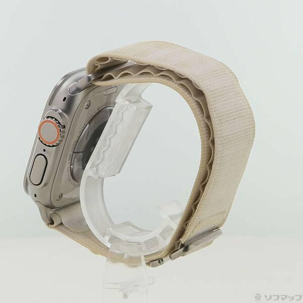 〔中古〕Apple(アップル) Apple Watch Ultra GPS + Cellular 49mm チタニウムケース スターライトアルパインループ〔198-ud〕 |  | 01