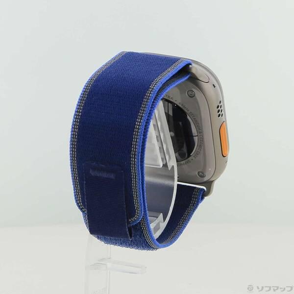 〔中古〕Apple(アップル) Apple Watch Ultra 3 GPS + Cellular 49mm ナチュラルチタニウムケース ブライトブルートレイルループ〔377-ud〕の画像