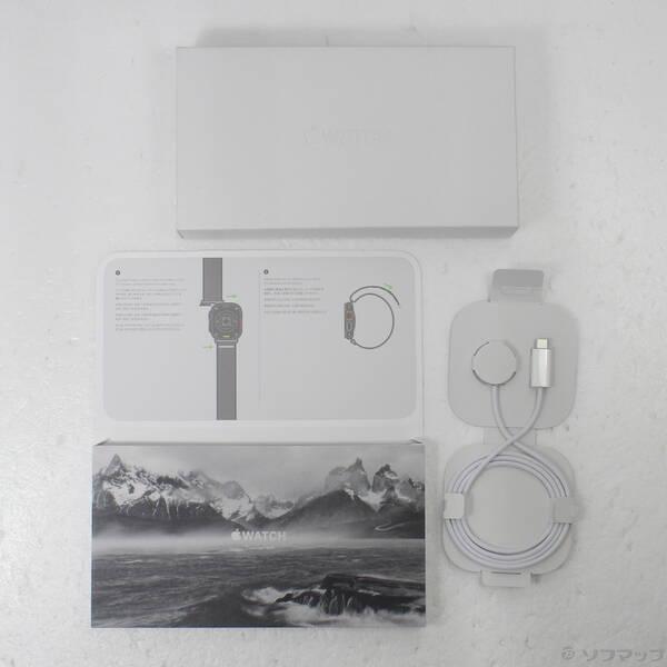 〔中古〕Apple(アップル) Apple Watch Ultra 3 GPS + Cellular 49mm ナチュラルチタニウムケース ブライトブルートレイルループ〔377-ud〕の画像