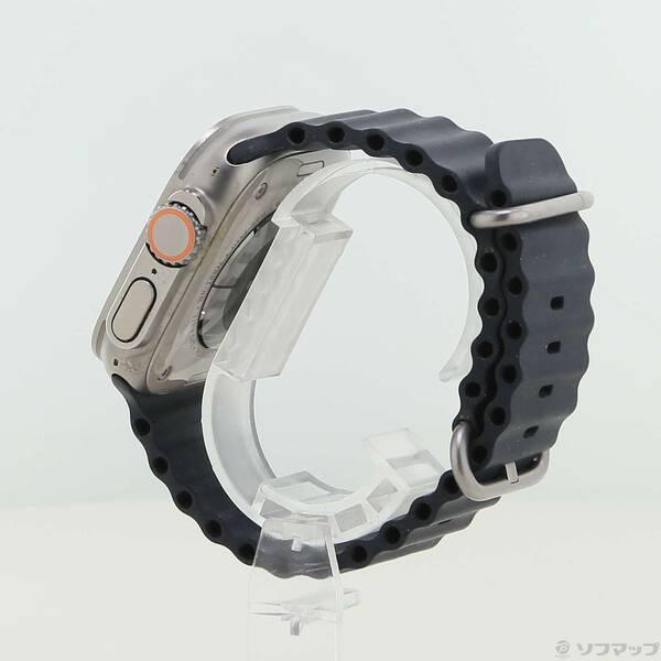 〔中古〕Apple(アップル) Apple Watch Ultra GPS + Cellular 49mm チタニウムケース ミッドナイトオーシャンバンド〔262-ud〕 |  | 01