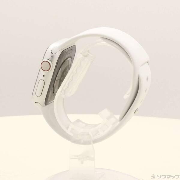 〔中古〕Apple(アップル) Apple Watch Series 8 GPS + Cellular 41mm シルバーアルミニウムケース ホワイトスポーツバンド〔198-ud〕 |  | 01