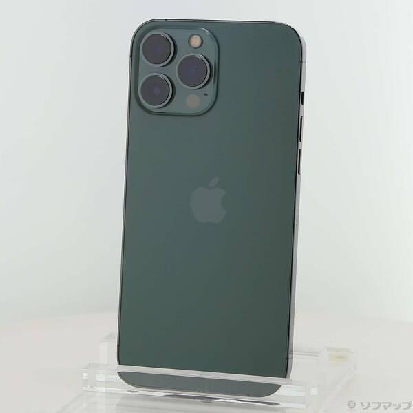 〔中古〕Apple(アップル) iPhone13 Pro Max 256GB アルパイングリーン MNCV3J／A SIMフリー〔262-ud〕 | 