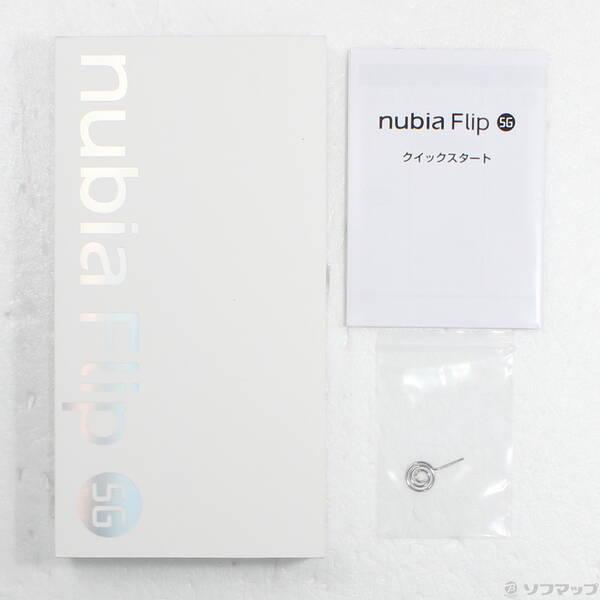 中古〕ZTE nubia Flip 5G 256GB ブラック NX724J SIMフリー〔196-ud