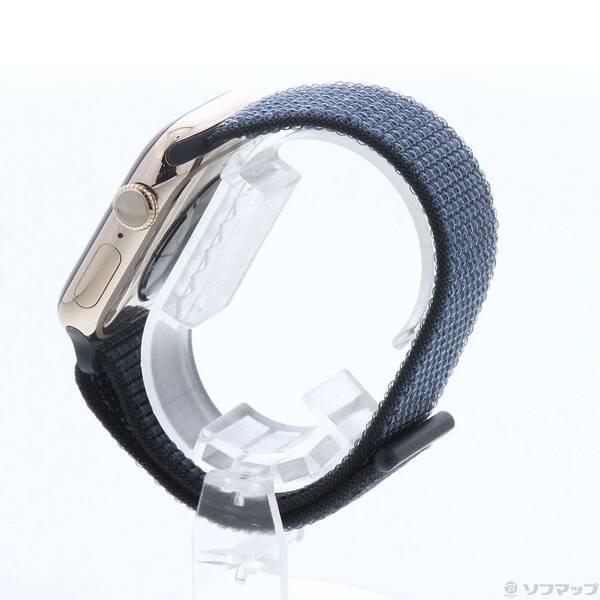〔中古〕Apple(アップル) Apple Watch Series 11 GPS + Cellular 42mm ゴールドチタニウムケース アンカーブルースポーツループ〔377-ud〕 |  | 01