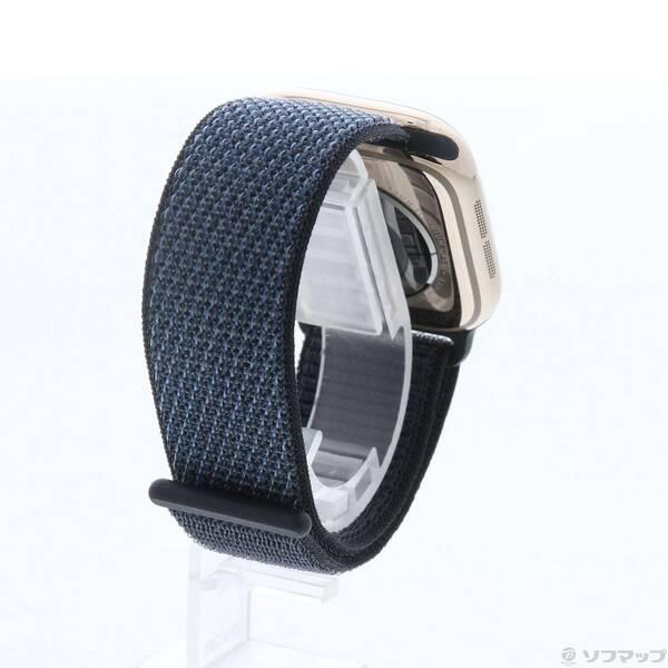 〔中古〕Apple(アップル) Apple Watch Series 11 GPS + Cellular 42mm ゴールドチタニウムケース アンカーブルースポーツループ〔377-ud〕 |  | 02