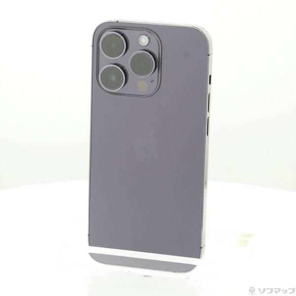 〔中古〕Apple(アップル) iPhone14 Pro 128GB ディープパープル MQ0F3J／A SIMフリー〔377-ud〕 | 