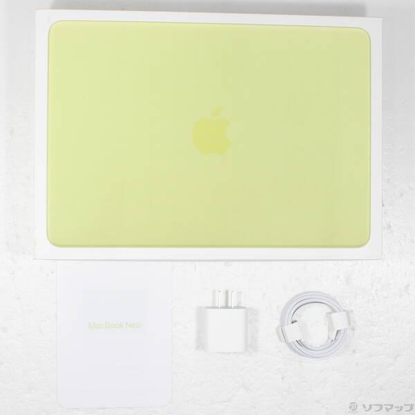 〔中古〕Apple(アップル) MacBook Neo 13-inch Early-2026 MHFD4J／A Apple A18 Pro 6コアCPU_5コアGPU 8GB SSD256GB シトラス 〔26.3 Tahoe〕〔262-ud〕 |  | 04