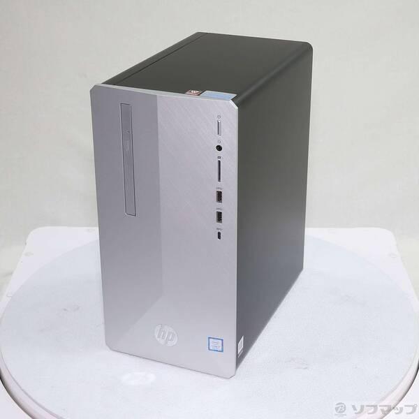 〔中古〕hp(エイチピー) HP Pavilion Desktop 595-p0105jp 6DW32AA-AAFF ブラッシュドシルバー〔297-ud〕 | 