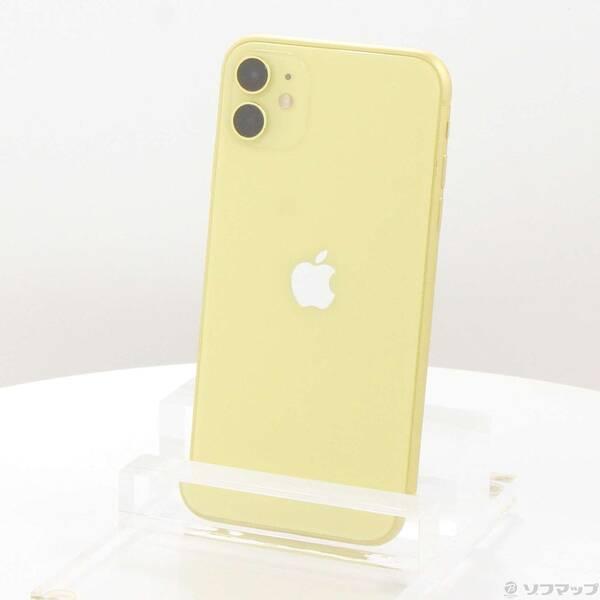 〔中古〕Apple(アップル) iPhone11 64GB イエロー MHDE3J／A SIMフリー〔198-ud〕 | 