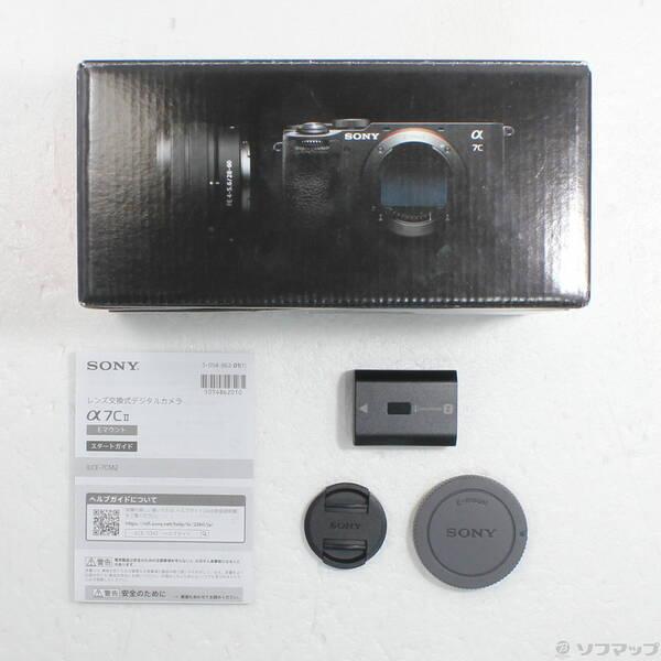 〔中古〕SONY(ソニー) α7C II ズームレンズキット ブラック ILCE-7CM2L〔258-ud〕の画像