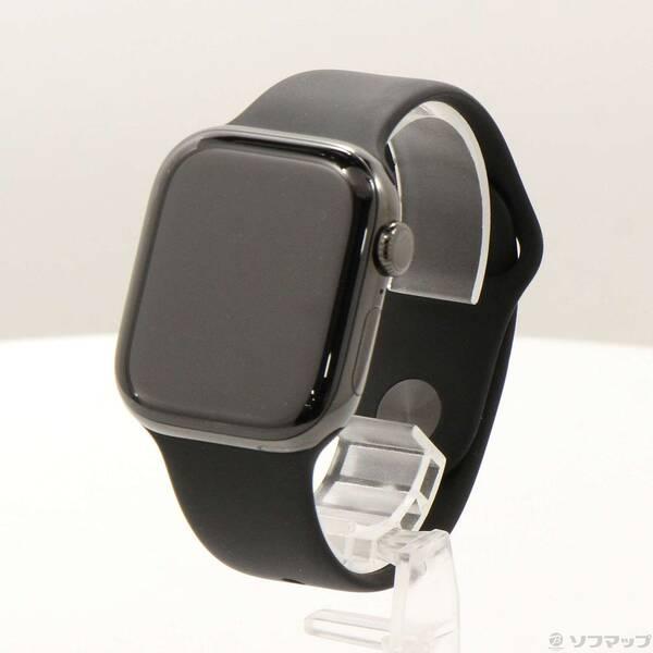 〔中古〕Apple(アップル) Apple Watch Series 11 GPS + Cellular 42mm スレートチタニウムケース ブラックスポーツバンド〔262-ud〕 | 