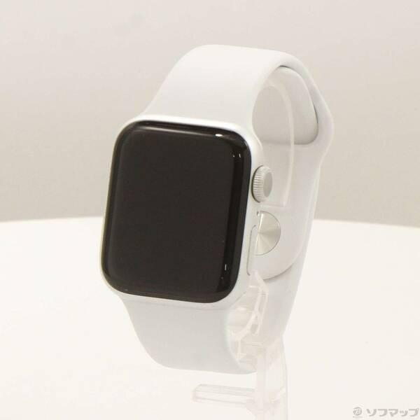 〔中古〕Apple(アップル) Apple Watch Series 5 GPS 40mm シルバーアルミニウムケース ホワイトスポーツバンド〔377-ud〕 | 