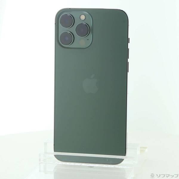 〔中古〕Apple(アップル) iPhone13 Pro Max 128GB アルパイングリーン MNCU3J／A SIMフリー〔262-ud〕 | 
