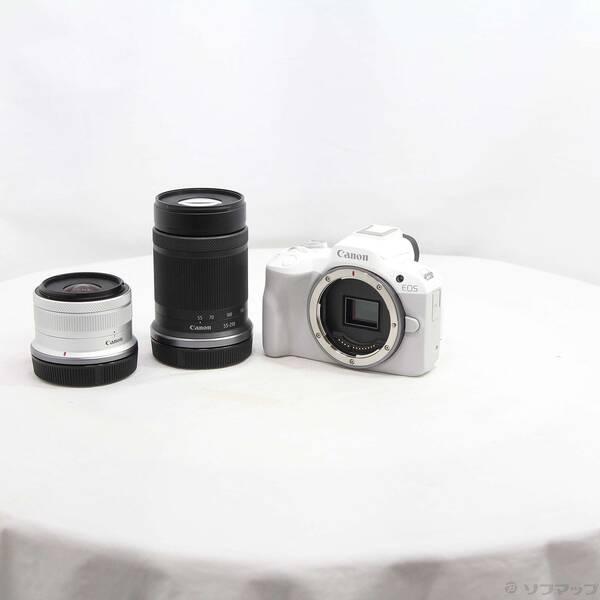 〔中古〕Canon(キヤノン) EOS R50 ダブルズームキット ホワイト〔251-ud〕 | 