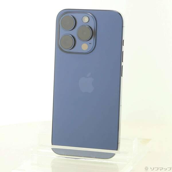 〔中古〕Apple(アップル) iPhone15 Pro 128GB ブルーチタニウム MTUA3J／A SIMフリー〔262-ud〕 | 