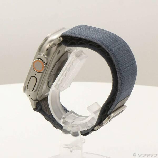 〔中古〕Apple(アップル) Apple Watch Ultra 2 GPS + Cellular 49mm チタニウムケース ブルーアルパインループ〔258-ud〕 |  | 01
