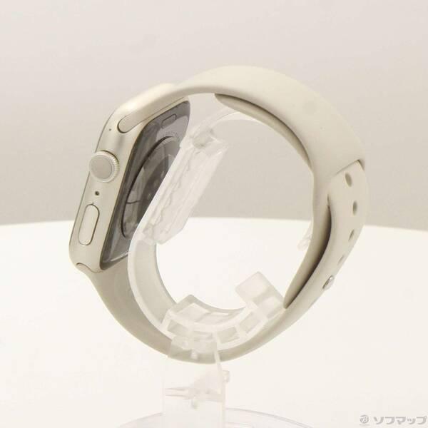 〔中古〕Apple(アップル) Apple Watch Series 7 GPS 45mm スターライトアルミニウムケース スターライトスポーツバンド〔198-ud〕 |  | 01