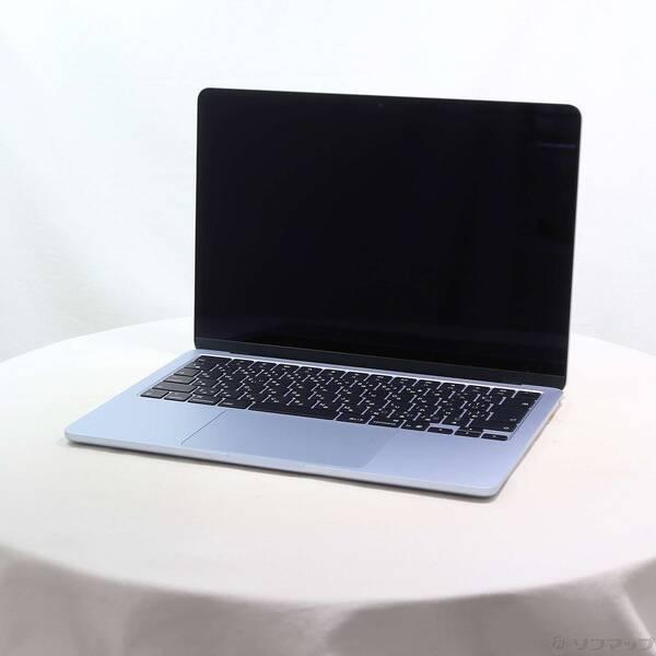 〔中古〕Apple(アップル) MacBook Air 13.6-inch Early-2025 MC6V4J／A Apple M4 10コアCPU_10コアGPU 24GB SSD512GB スカイブルー 〔26.3 Tahoe〕〔196-ud〕 | 