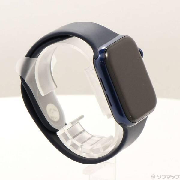 〔中古〕Apple(アップル) Apple Watch Series 6 GPS 44mm ブルーアルミニウムケース ディープネイビースポーツバンド〔352-ud〕 |  | 03