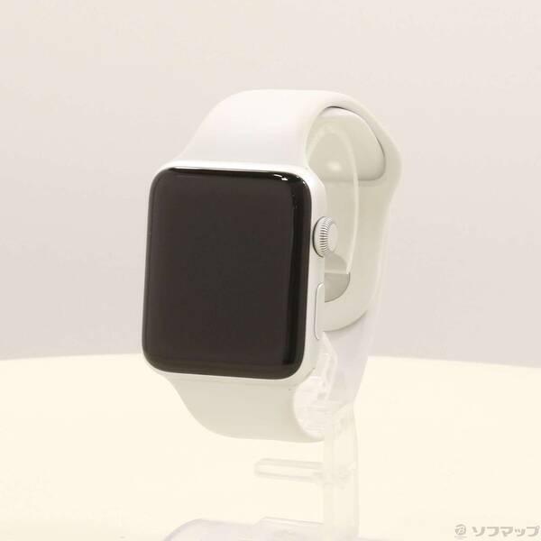 〔中古〕Apple(アップル) Apple Watch Series 3 GPS 42mm シルバーアルミニウムケース ホワイトスポーツバンド〔247-ud〕 | 