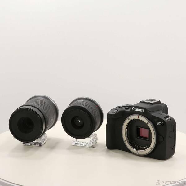 〔中古〕Canon(キヤノン) EOS R50 ダブルズームキット ブラック〔276-ud〕 | 